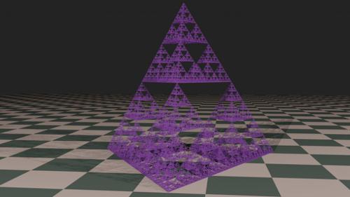 Sierpinski Gasket made with tetrahedrons preview image